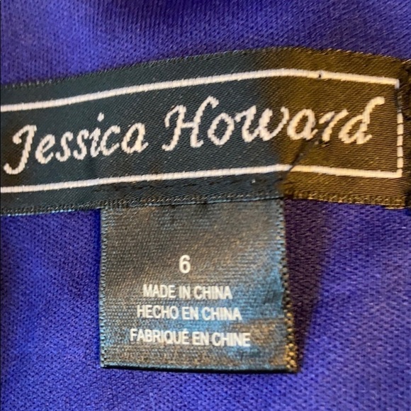 Jessica Howard Sheath Dress Purple Lace Size 6 - Picture 5 of 7